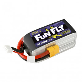 TATTU FunFly LiPo Series – 4S 1550mAh 14,8V 4S1P (100C) XT60 Plug