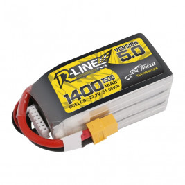 GENS ACE LIPO TATTU R-Line FPV serie - 6S 1400mAh 22,2V 6S1P (150C) Version 5.0