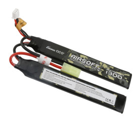 Airsoft Gens Ace LiPo – 2S 1300mAh 7,4V 2S1P (25C), Mini Tamiya Plug