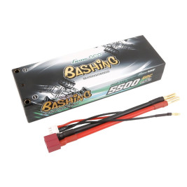 GENS ACE LiPo - 2S 5500mAh 7,4V 2S1P (60C) HardCase Bashing Serie, Dean-T Plug